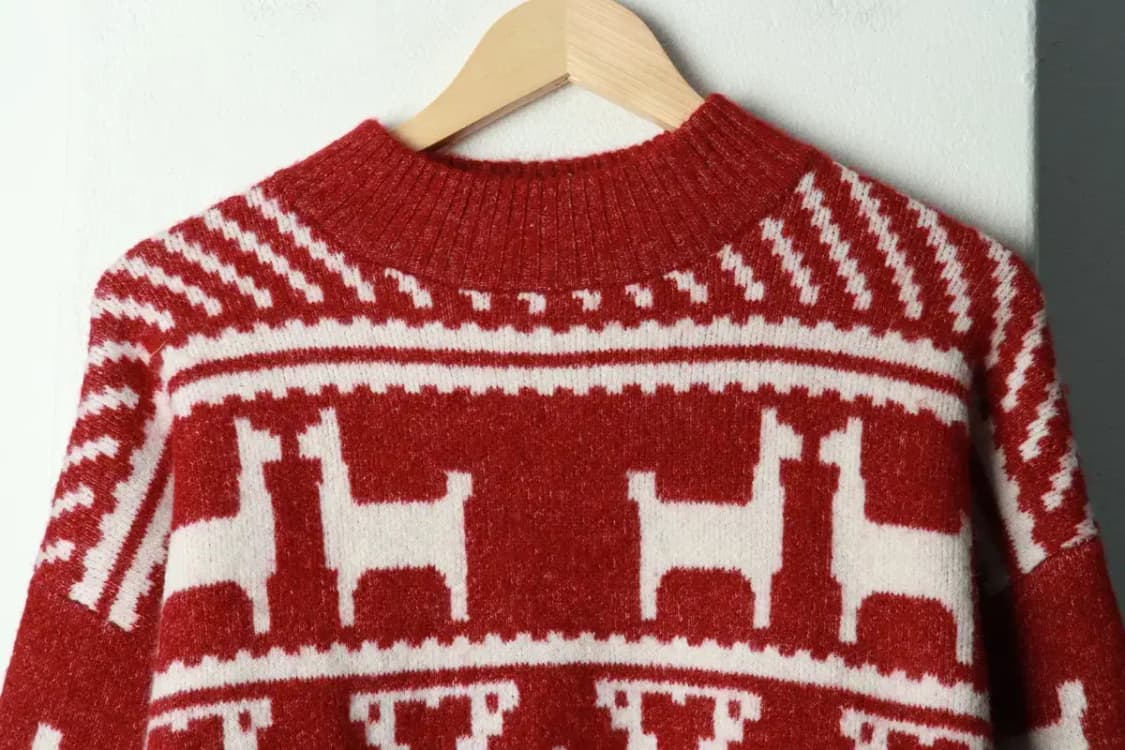 W(S) 에이치앤엠 니트 새상품 노르딕 키치-16A2C 상품이미지3