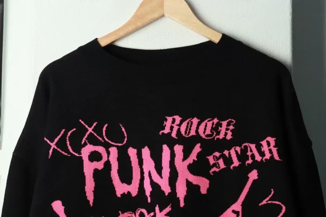 W(F) 러브이즈트루 니트 새상품 스트릿 블랙-16A2D 상품이미지3