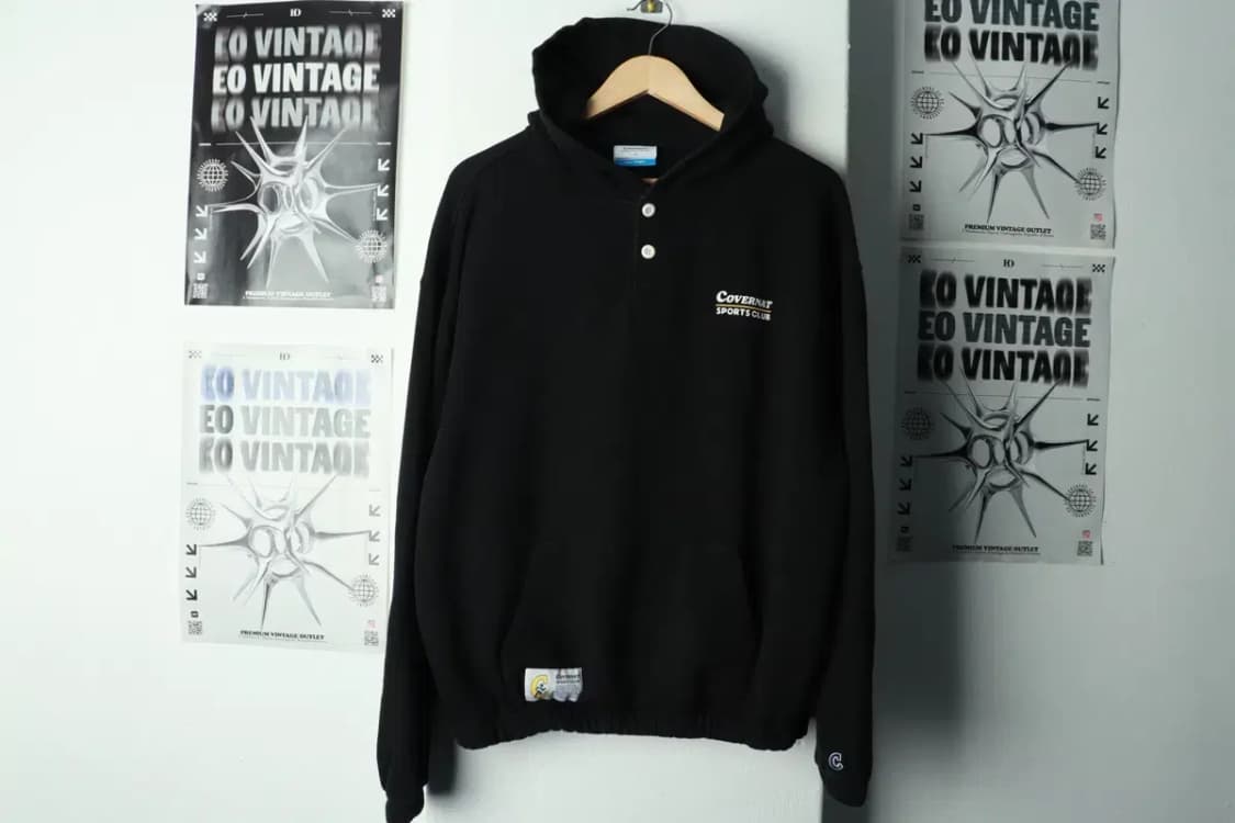 (L) 커버낫 후드티셔츠 스포츠 블랙 올드스쿨-16A31 상품이미지2