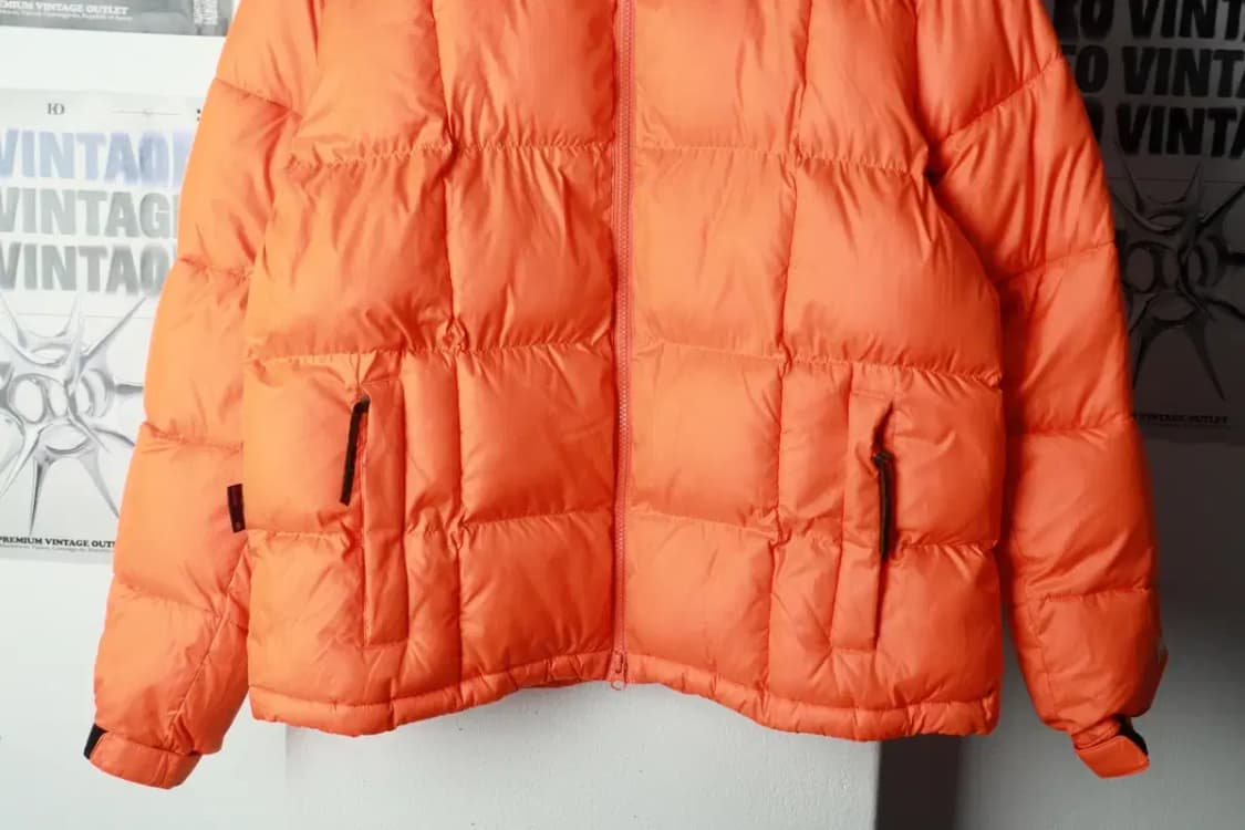 (L-XL) 뉴에라 패딩 점퍼자켓 형광주황 빅로고 올드스쿨-16A37 상품이미지4