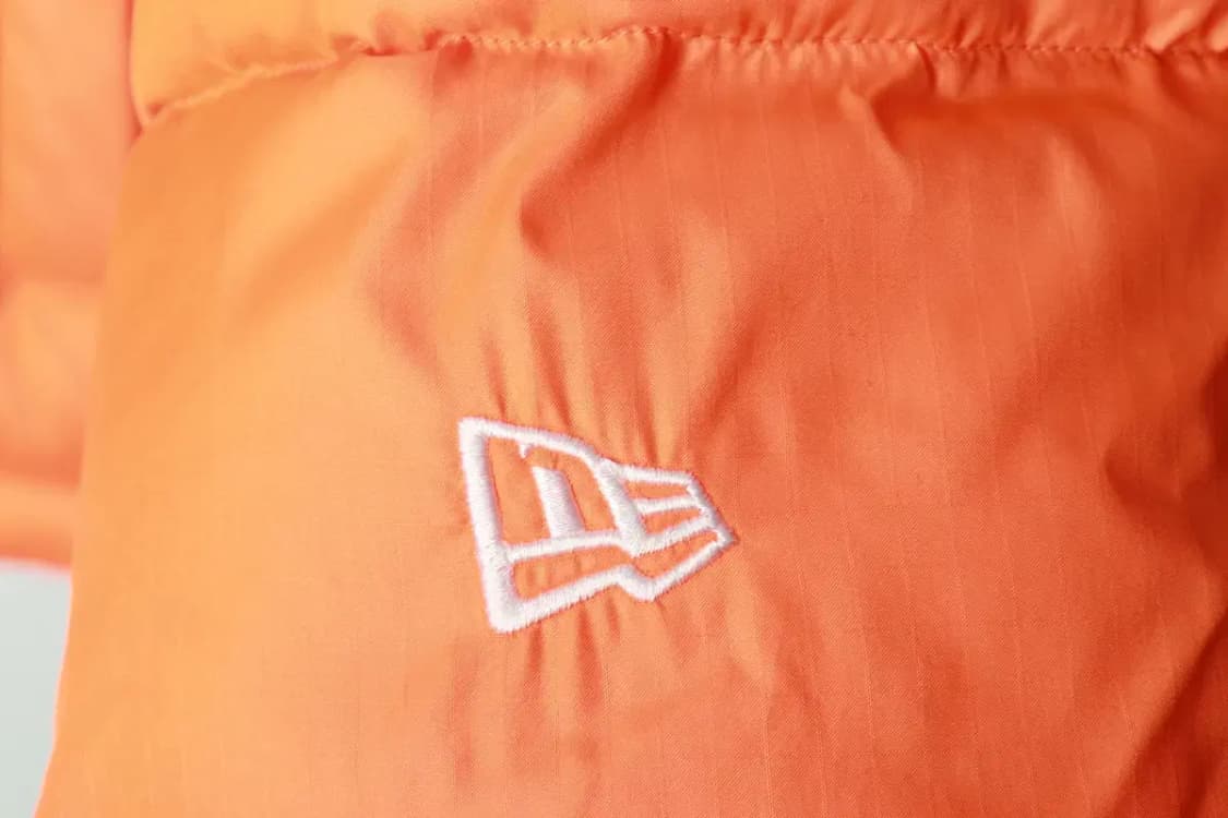 (L-XL) 뉴에라 패딩 점퍼자켓 형광주황 빅로고 올드스쿨-16A37 상품이미지5