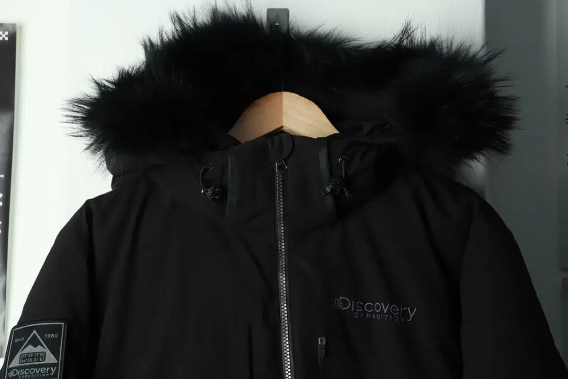 (M) 디스커버리 패딩 점퍼자켓 구스다운 블랙 퍼 대장-16A39 상품이미지3