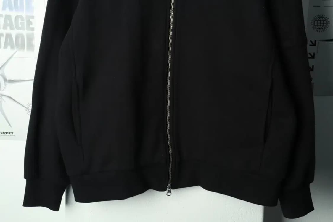 (L-XL) 라코스테 집업 바람막이 점퍼자켓 놈코어 블랙 면-16A3F 상품이미지4