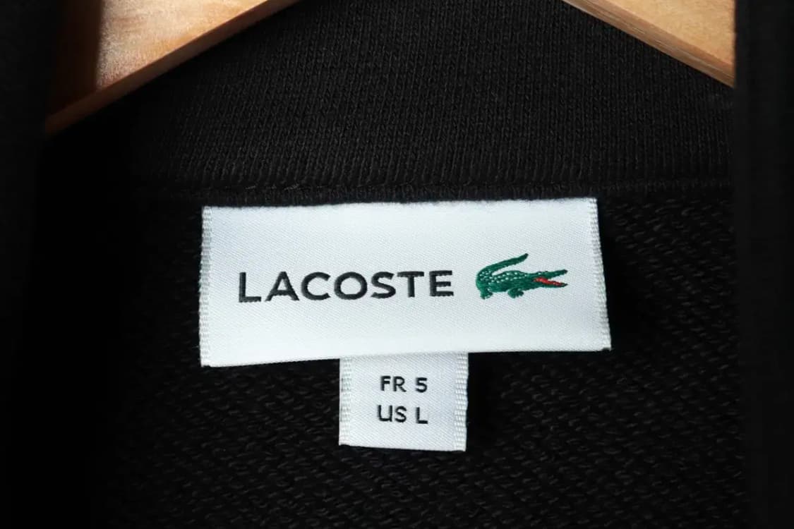 (L-XL) 라코스테 집업 바람막이 점퍼자켓 놈코어 블랙 면-16A3F 상품이미지6