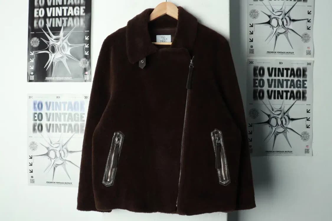 W(M-L) 로르 서울 집업 바람막이 점퍼자켓 무스탕 모피 울-16A40 상품이미지2