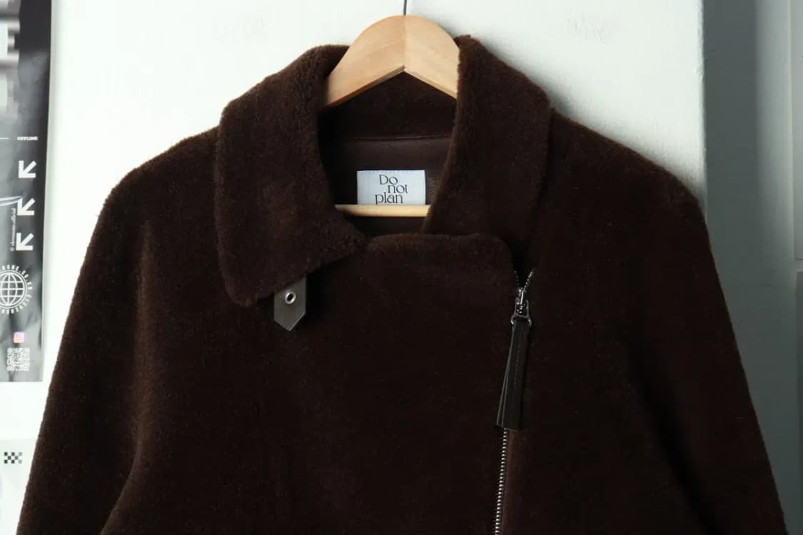 W(M-L) 로르 서울 집업 바람막이 점퍼자켓 무스탕 모피 울-16A40 상품이미지3