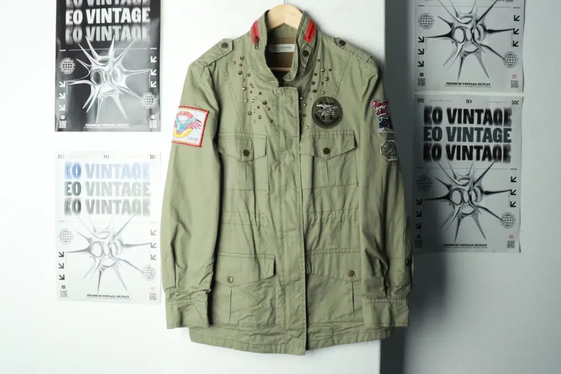 W(F) 브랜드빈티지 집업 바람막이 점퍼자켓 야상 밀리터리-16A41 상품이미지2