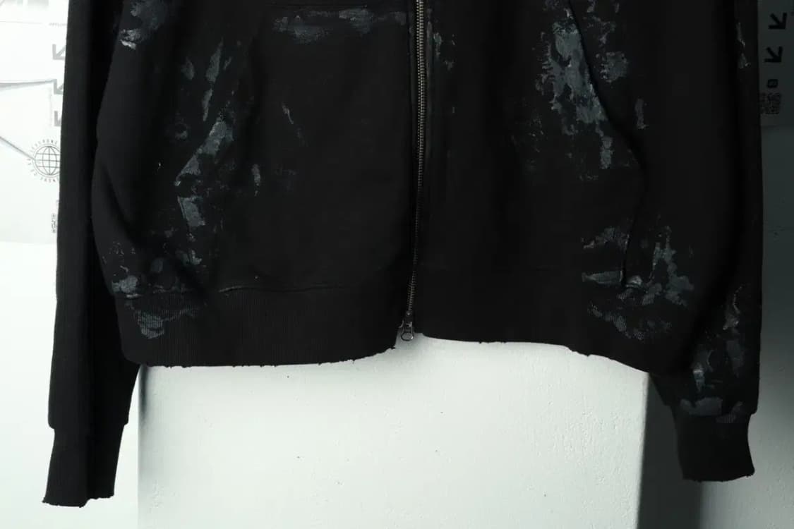 (L-XL) 선데이오프클럽 후드집업 그런지 블랙 스트릿-16A42 상품이미지4