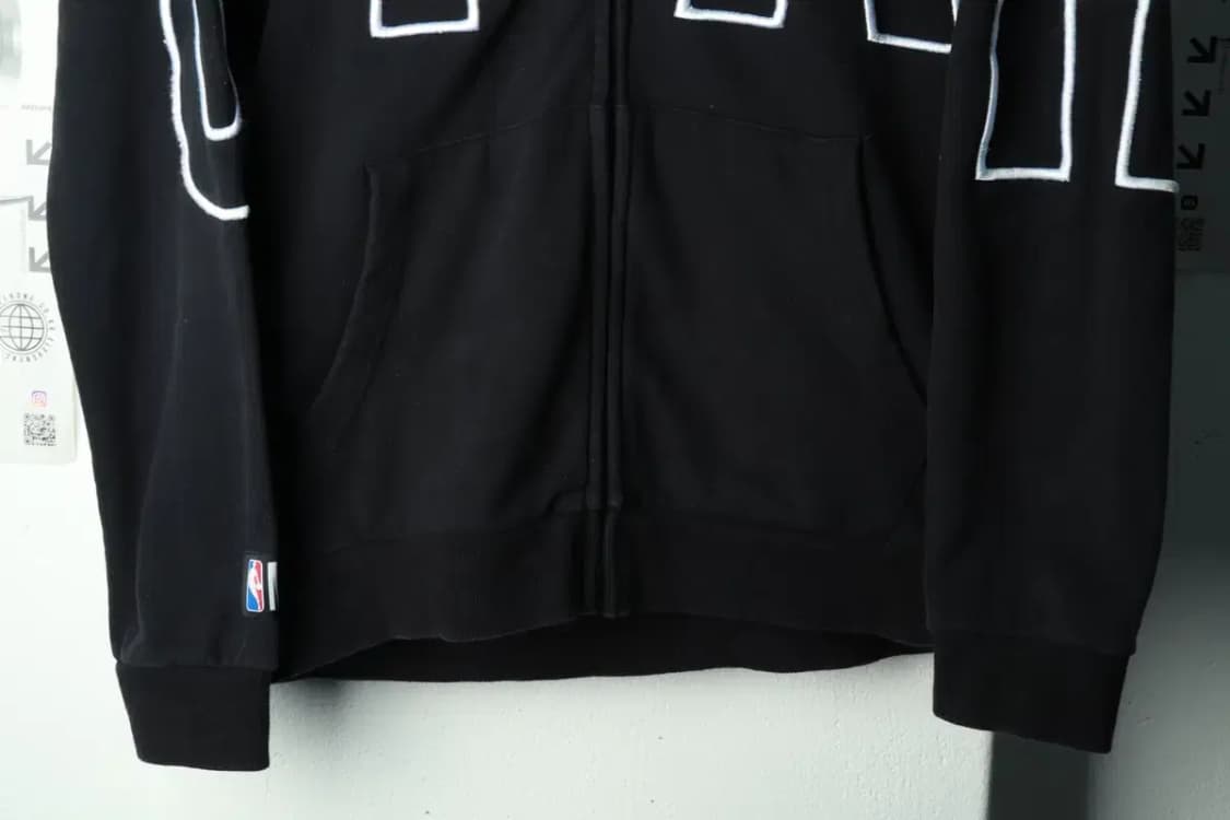 (M-L) NBA 엔비에이 후드집업 유타재즈 기모 블랙 퍼-16A43 상품이미지4