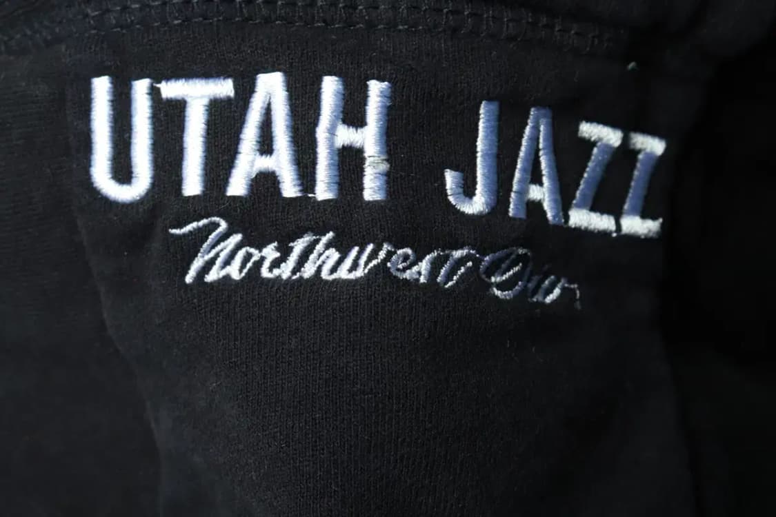 (M-L) NBA 엔비에이 후드집업 유타재즈 기모 블랙 퍼-16A43 상품이미지6