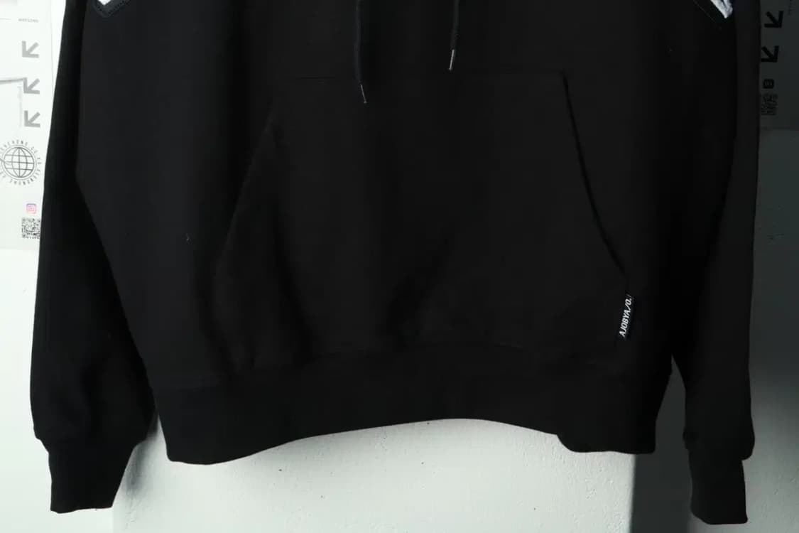 (F) 아조바이아조 후드티셔츠 빅로고 풀오버 블랙 올드스쿨-16A45 상품이미지4