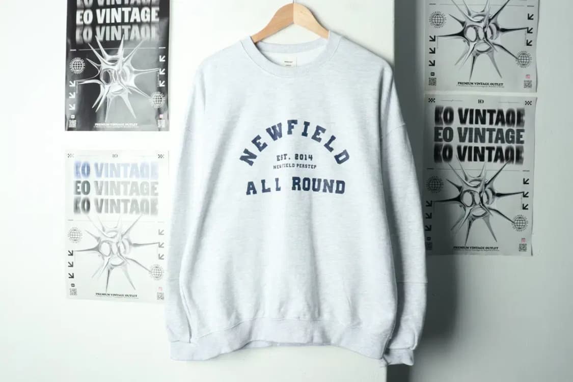 (M-L) 퍼스텝 맨투맨 티셔츠 새상품 멜란지 아메카지-16A49 상품이미지2