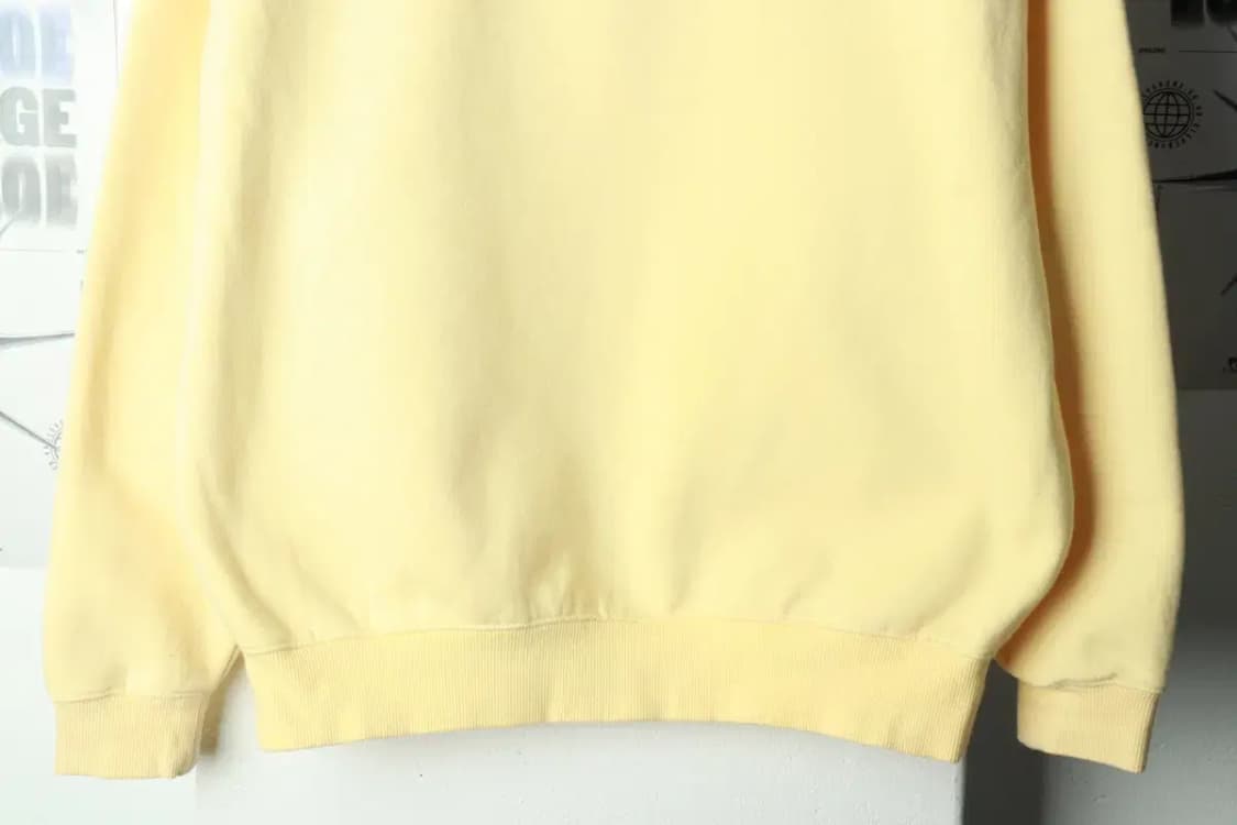 W(F) 오아이오아이 맨투맨 티셔츠 노랑 기모 키치-16A4B 상품이미지4