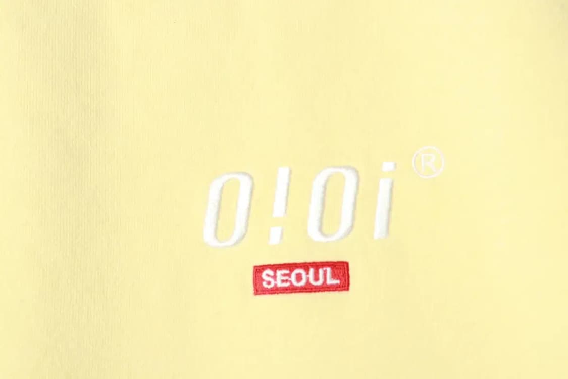 W(F) 오아이오아이 맨투맨 티셔츠 노랑 기모 키치-16A4B 상품이미지5