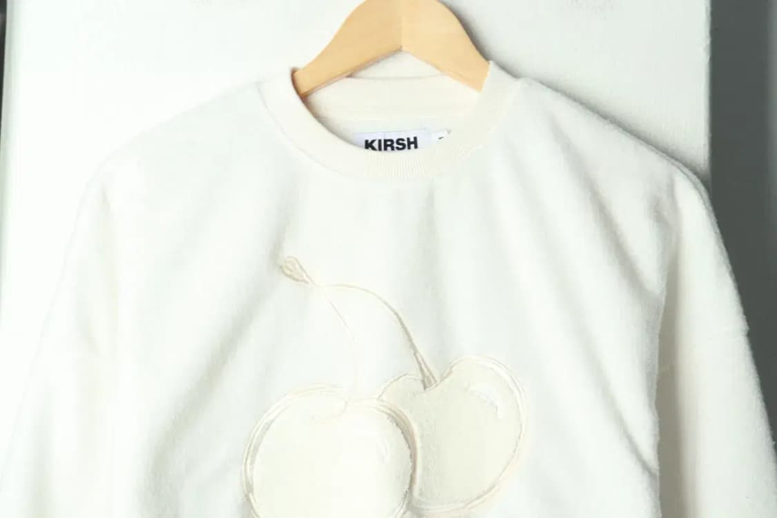 W(S-M) 키르시 맨투맨 티셔츠 빅로고 부클 기모 키치-16A4C 상품이미지3