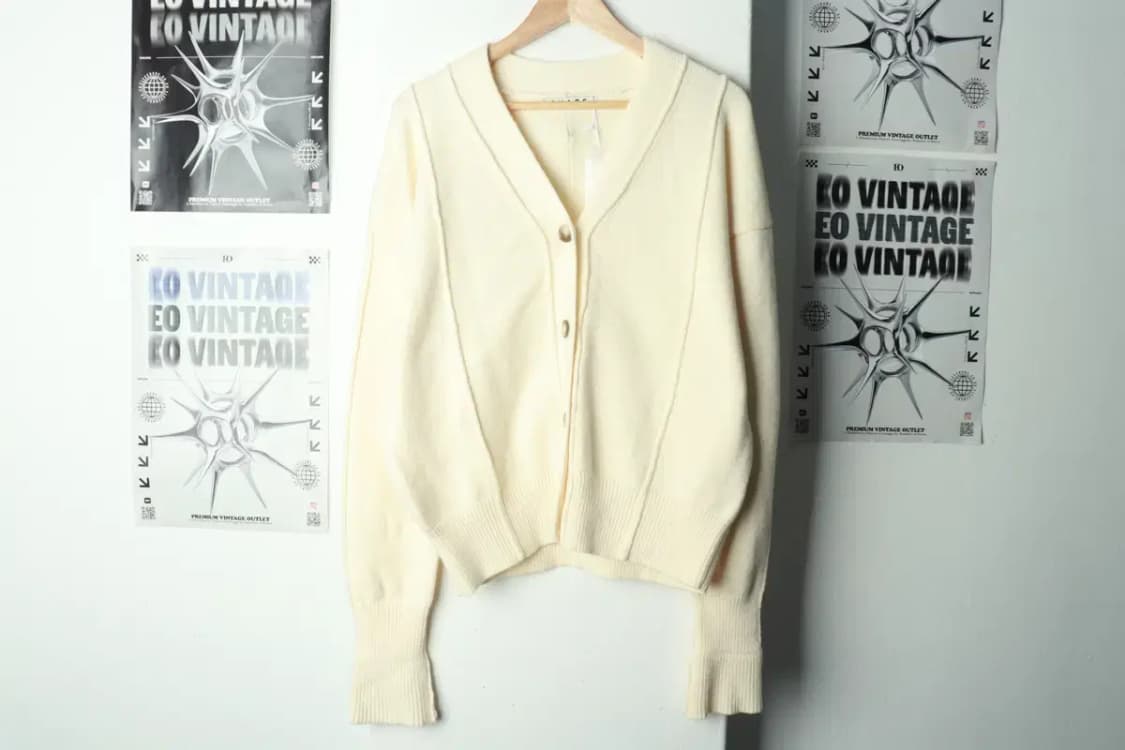 W(L) 수아레 니트 가디건 새상품 아이보리 울-16A4D 상품이미지2