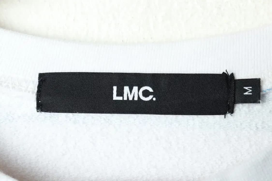 (M-L) 엘엠씨 맨투맨 티셔츠 레터링 스트라이프 연블루-16A51 상품이미지6