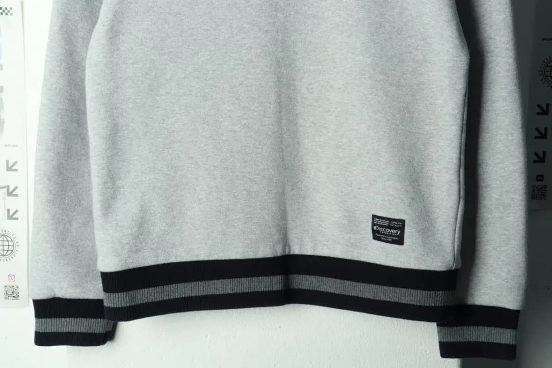 (S) 디스커버리 맨투맨 티셔츠 작은오염 기모 그레이-169EE 상품이미지4