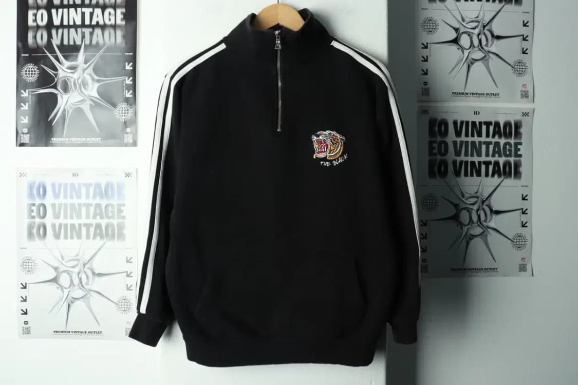 (M-L) 엠블러 맨투맨 티셔츠 반집업 기모 스트릿 풀오버-169F2 상품이미지2