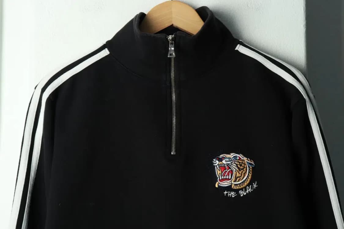 (M-L) 엠블러 맨투맨 티셔츠 반집업 기모 스트릿 풀오버-169F2 상품이미지3