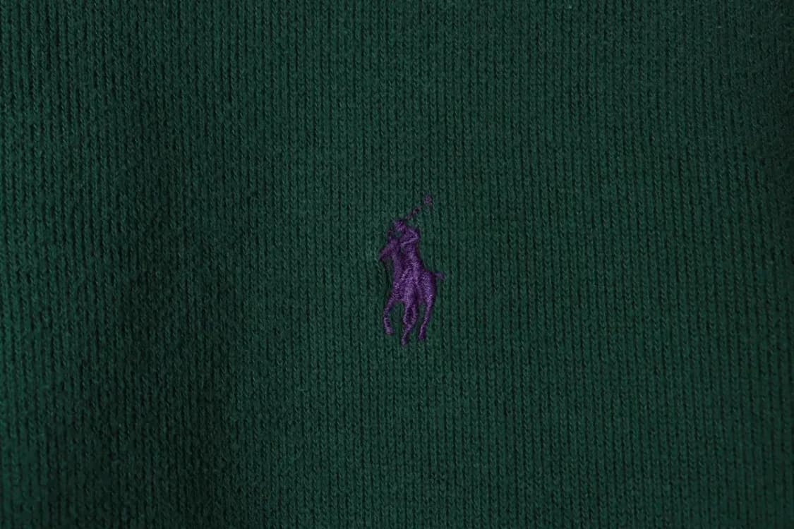 (M-L) 폴로 랄프로렌 니트 작은사용감 반집업 그린 포니-169F9 상품이미지5