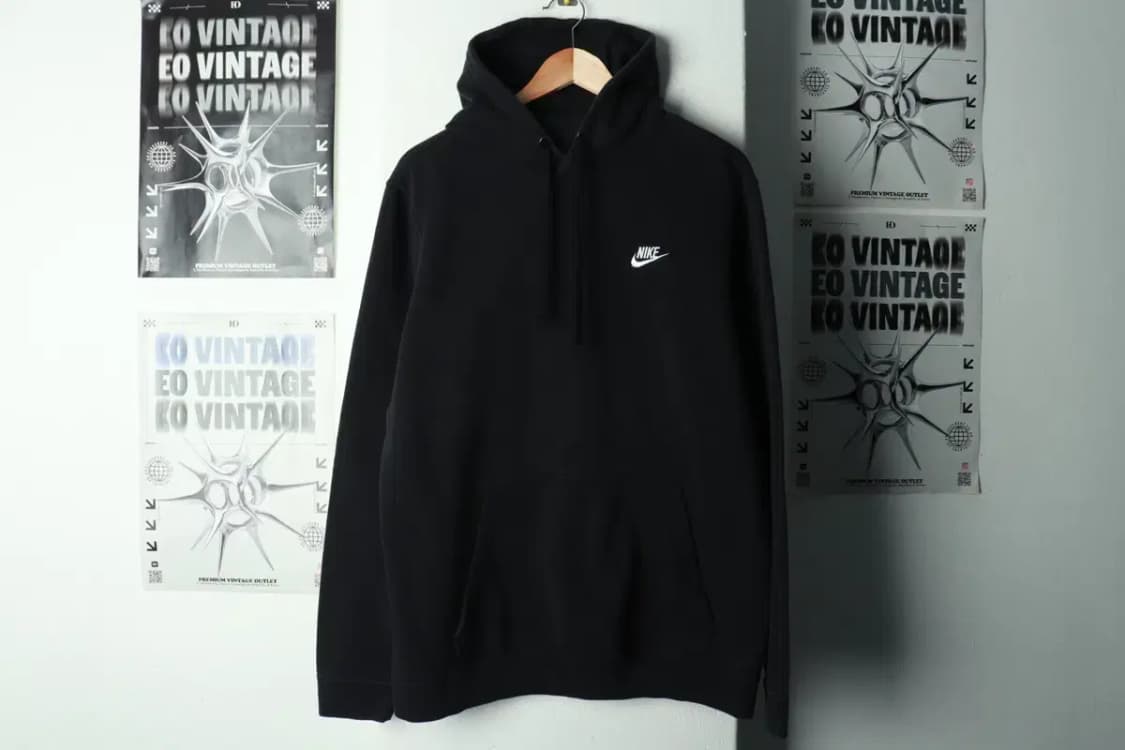 (L-XL) 나이키 후드티셔츠 블랙 기모 올드스쿨-169FE 상품이미지2