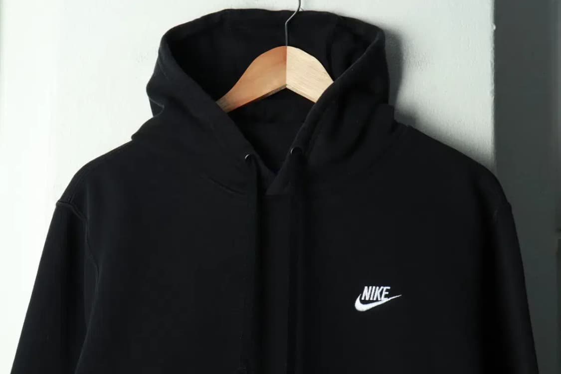 (L-XL) 나이키 후드티셔츠 블랙 기모 올드스쿨-169FE 상품이미지3