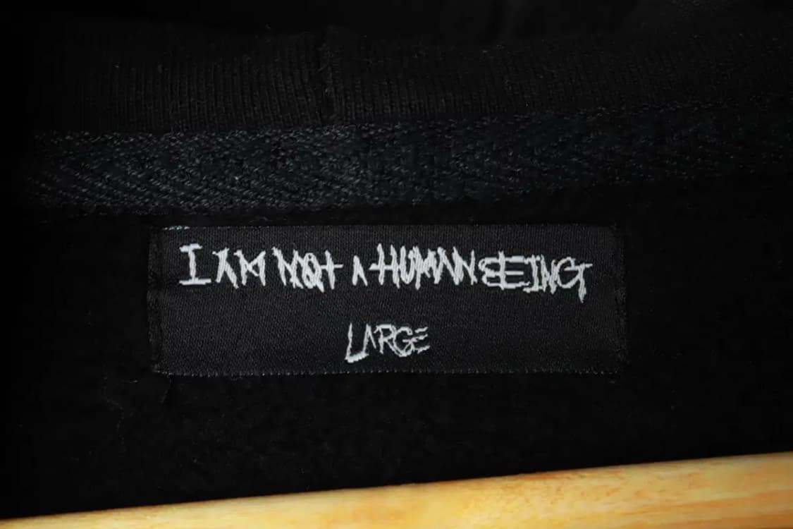 (L-XL) 아임낫어휴먼비잉 후드티셔츠 레터링 빅로고 스트릿-169FF 상품이미지7