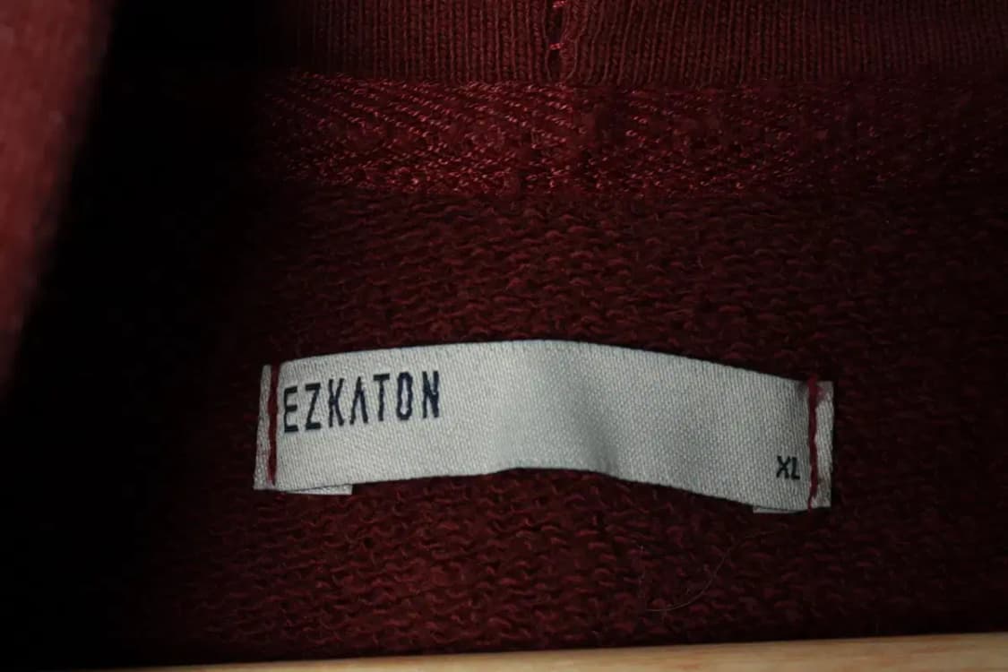 (XL) 에즈카톤 후드티셔츠 빅로고 버건디 스트릿-16A00 상품이미지5
