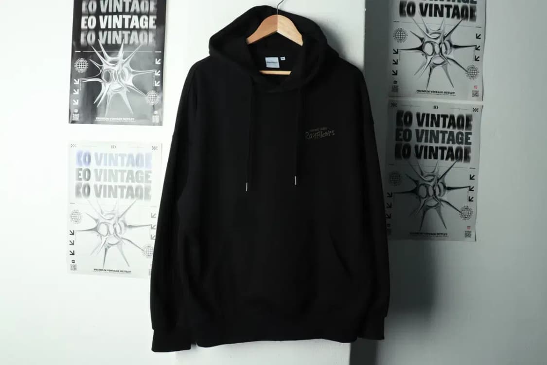 (L-XL) 레이피커스 후드티셔츠 프린팅 블랙 키치-16A01 상품이미지2