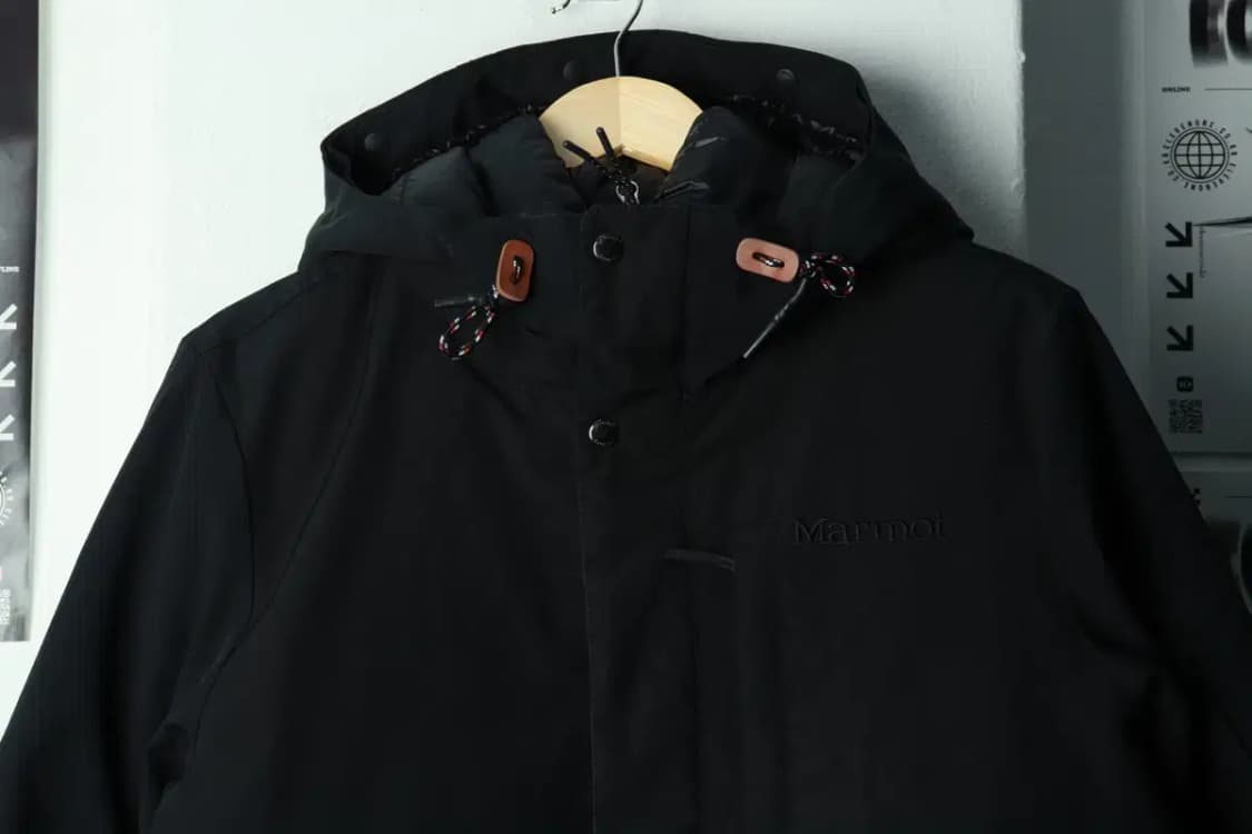 (M-L) 마모트 패딩 점퍼자켓 덕다운 블랙 올드스쿨-16A04 상품이미지3