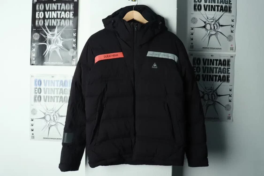 (M) 르꼬끄 패딩 점퍼자켓 덕다운 블랙 올드스쿨-16A05 상품이미지2