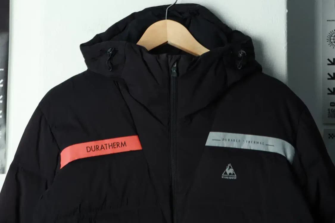 (M) 르꼬끄 패딩 점퍼자켓 덕다운 블랙 올드스쿨-16A05 상품이미지3