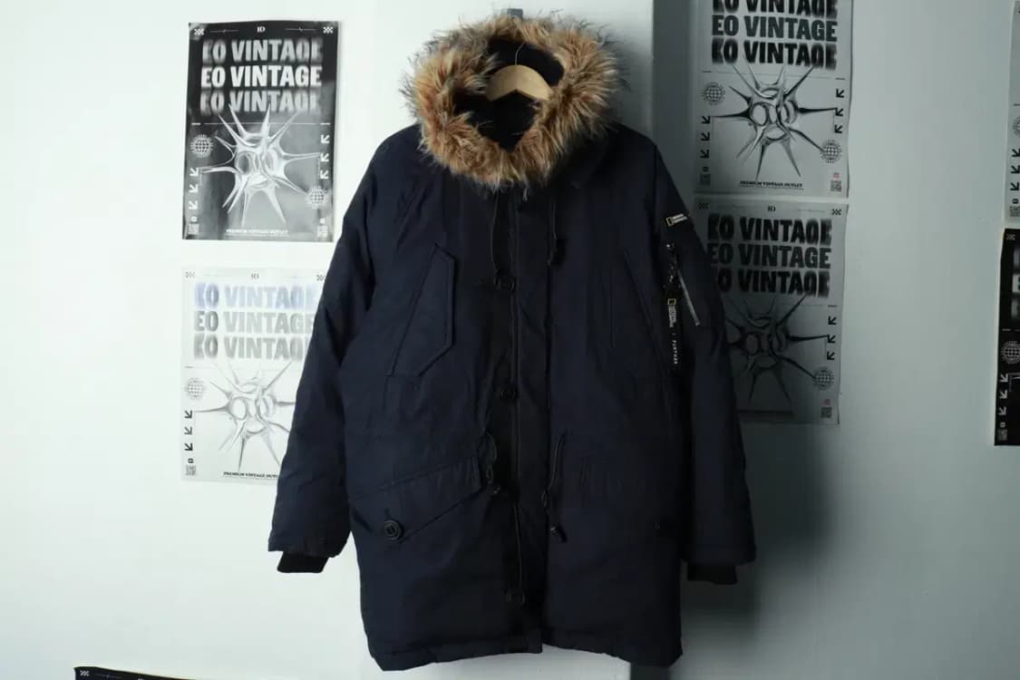 (L) 내셔널지오그래픽 패딩 점퍼자켓 유틸리티 블루웨일 한정-16A07 상품이미지2