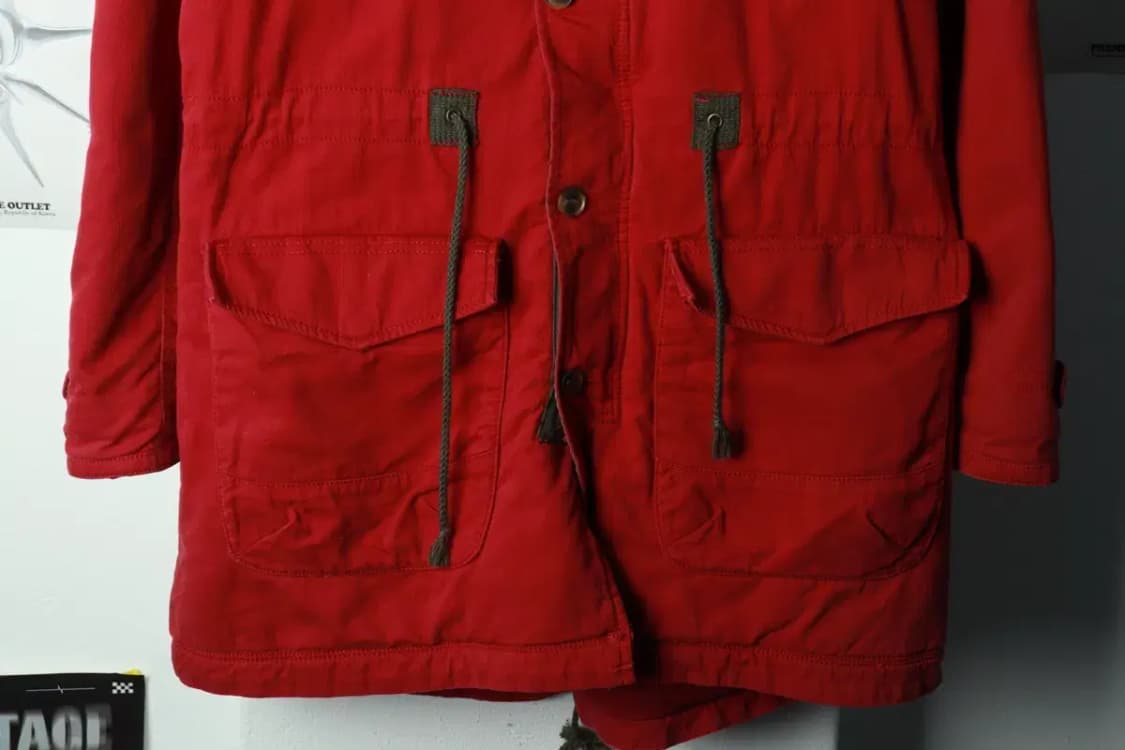 (L-XL) 타미힐피거 패딩 점퍼자켓 야상 아메카지 레드 유틸-16A08 상품이미지4