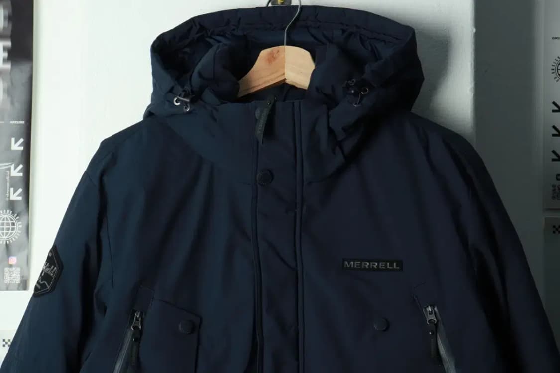(L) 머렐 패딩 점퍼자켓 구스다운 네이비 봄버-16A09 상품이미지3
