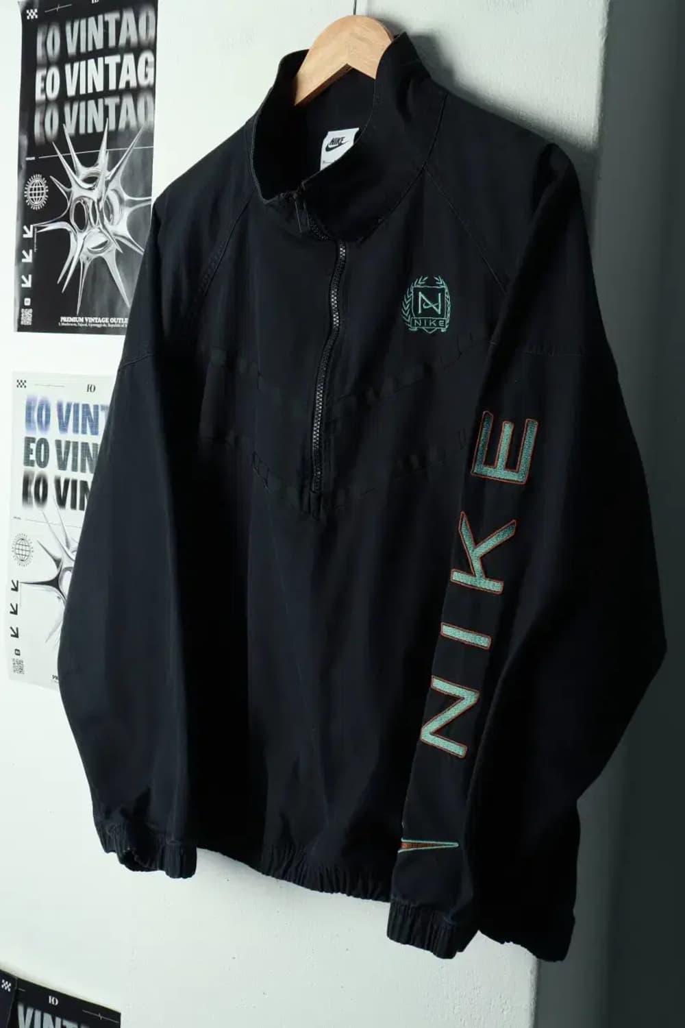(XL) 나이키 집업 바람막이 점퍼자켓 아노락 잘익음 블랙-16A0C 상품이미지1