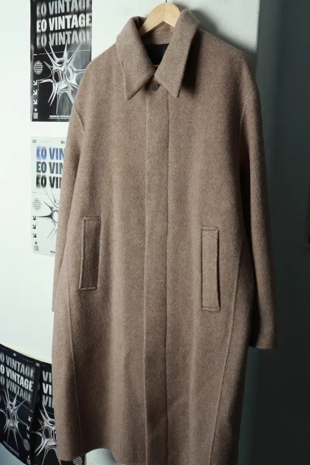 (XL) 마틴플랜 코트자켓 베이지 울 알파카-16A11 상품이미지1