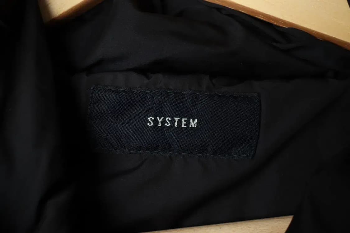 W(S-M) 시스템 패딩 점퍼자켓 한섬 구스다운 블랙 롱-16A12 상품이미지6