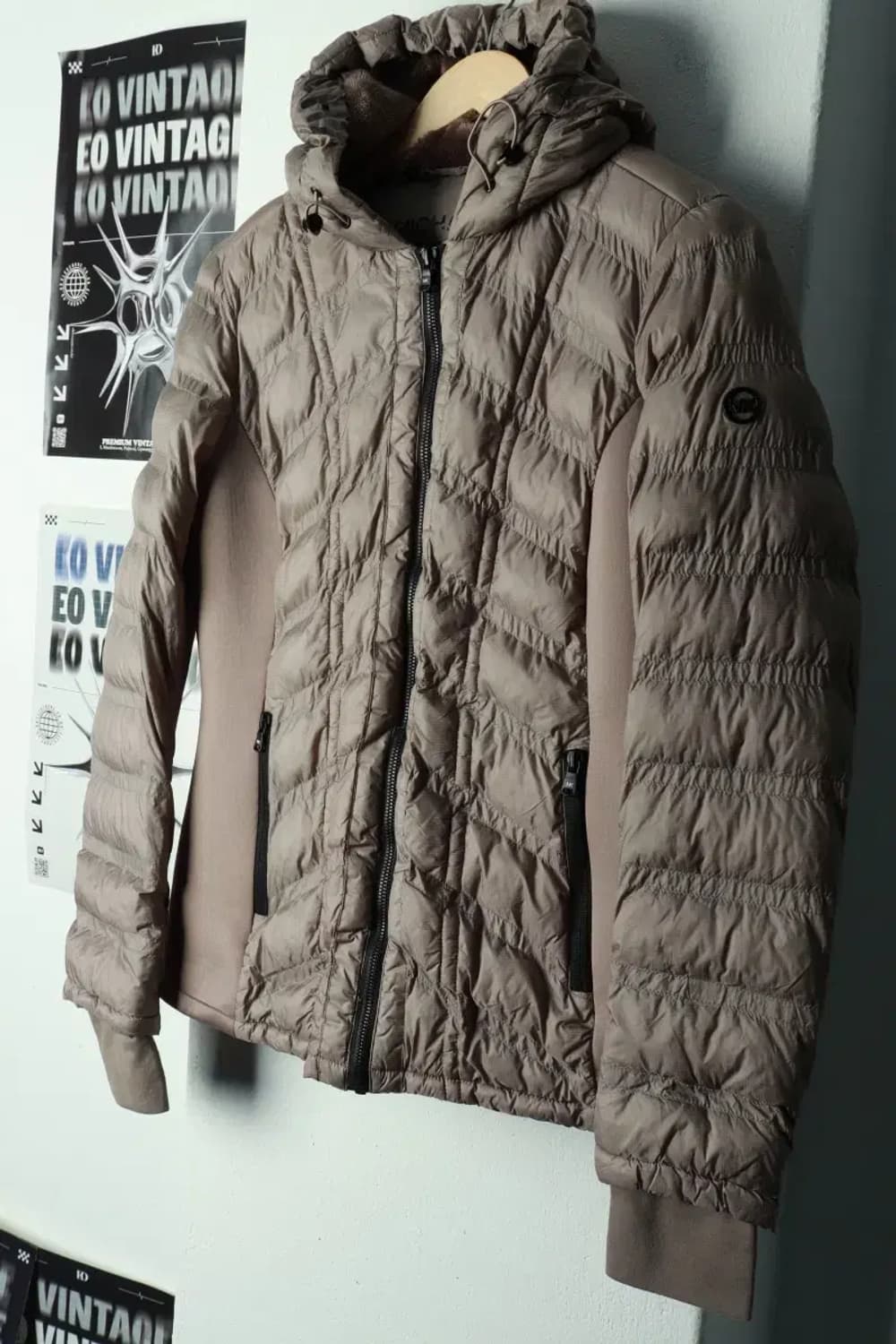 W(M-L) 마이클코어스 패딩 점퍼자켓 경량 샌드 한정판-16A14 상품이미지1