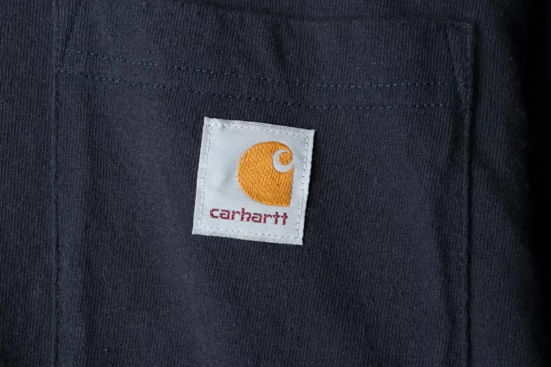 (S-M) 칼하트 긴팔티셔츠 사용감 루즈핏 네이비-166CB 상품이미지5