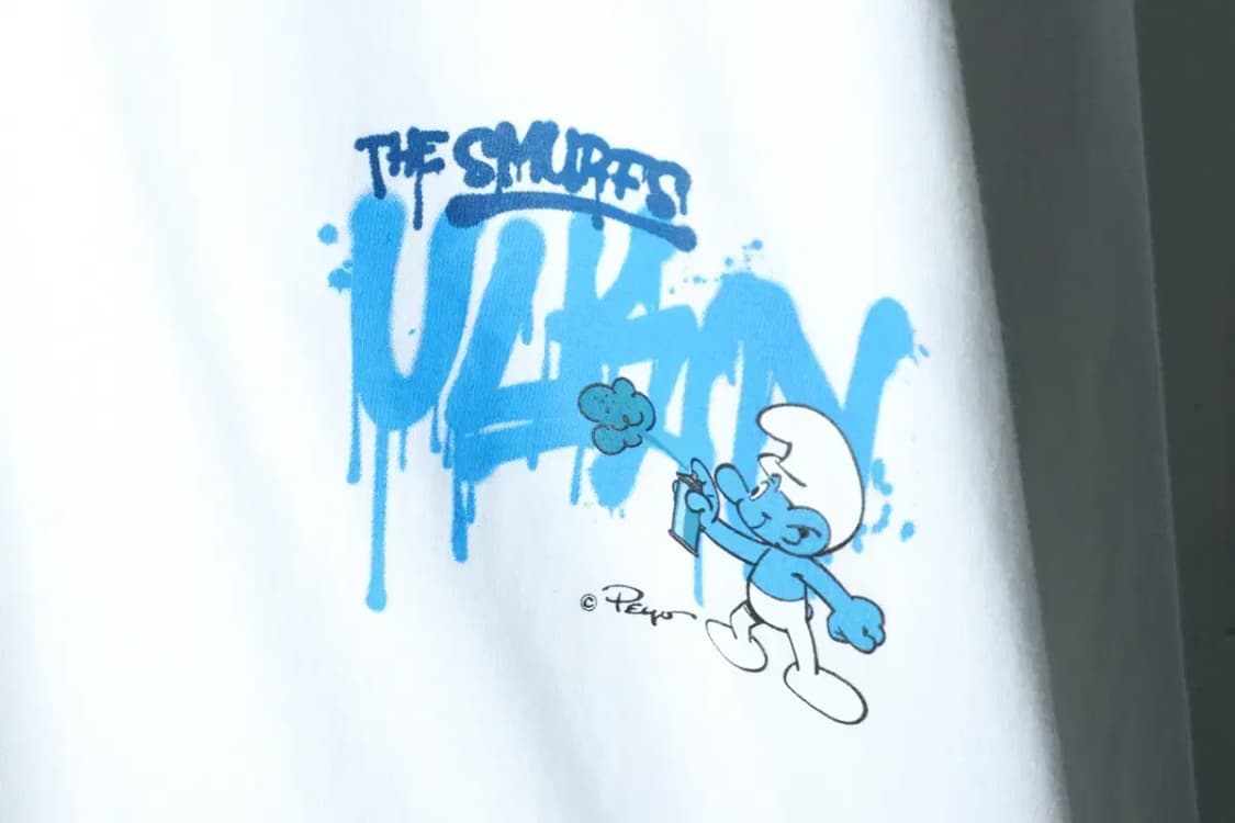 (XL) 얼킨 긴팔티셔츠 새상품 스머프 한정판-166CC 상품이미지5