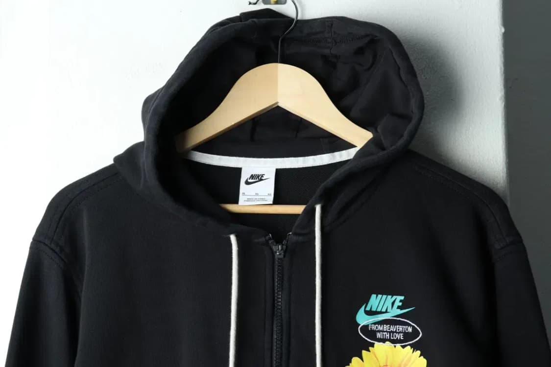 (XL-2XL) 나이키 후드집업 해바라기 블랙 올드스쿨-166DA 상품이미지3