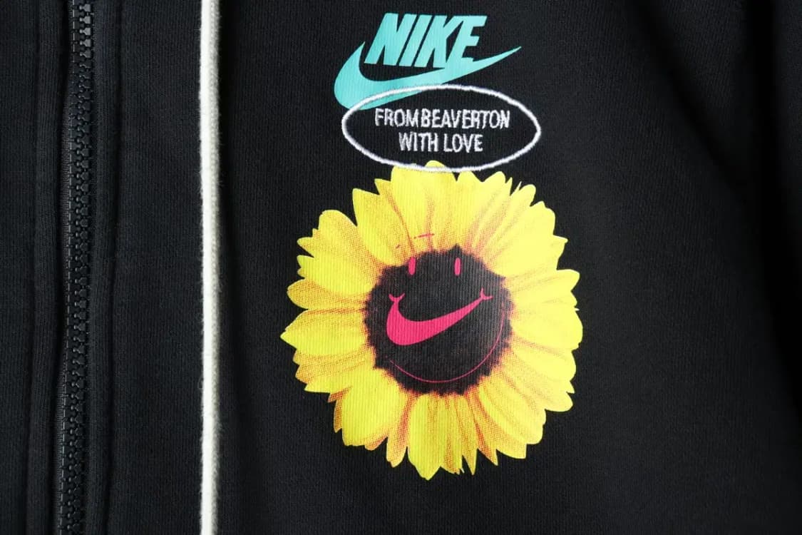 (XL-2XL) 나이키 후드집업 해바라기 블랙 올드스쿨-166DA 상품이미지5