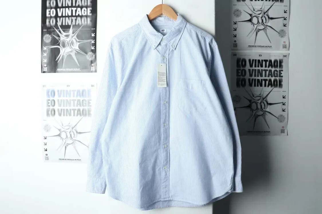 (2XL) 유니클로 셔츠 남방 새상품 빅사이즈 스트라이프-166DE 상품이미지2