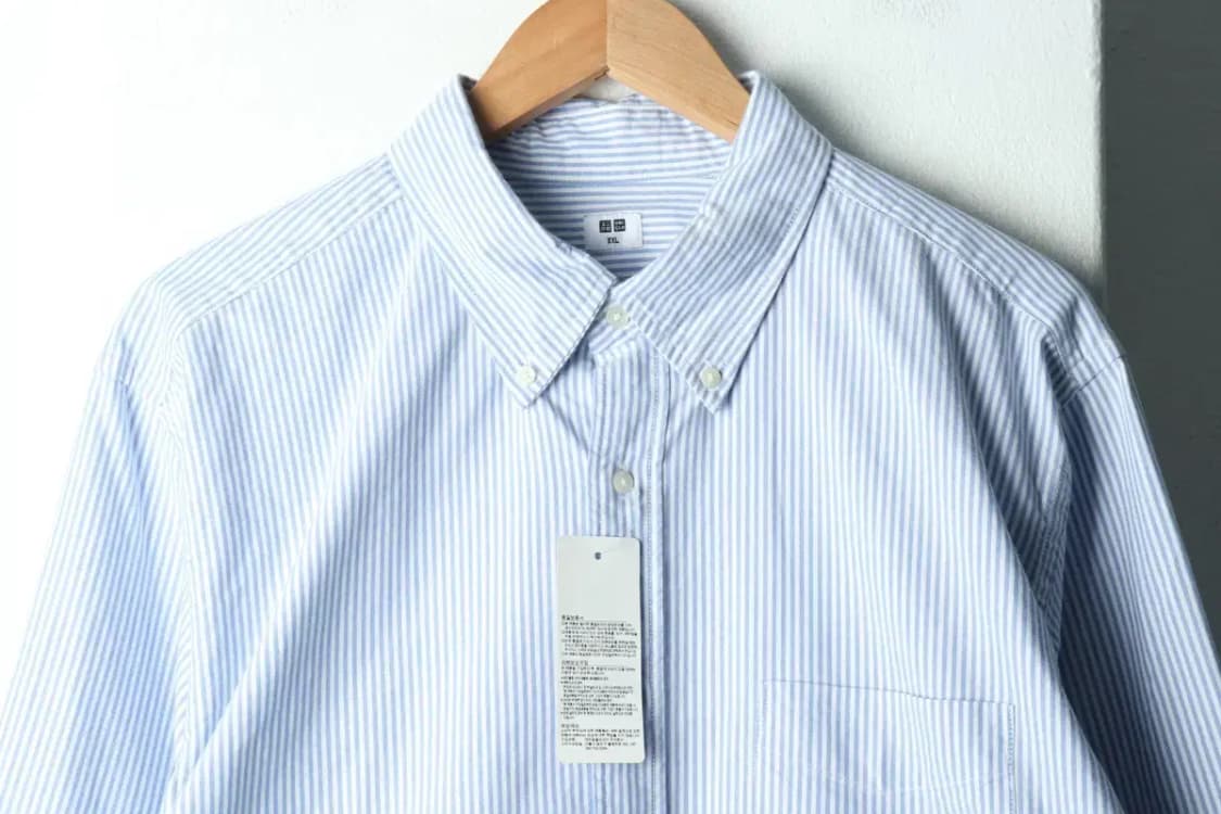 (2XL) 유니클로 셔츠 남방 새상품 빅사이즈 스트라이프-166DE 상품이미지3