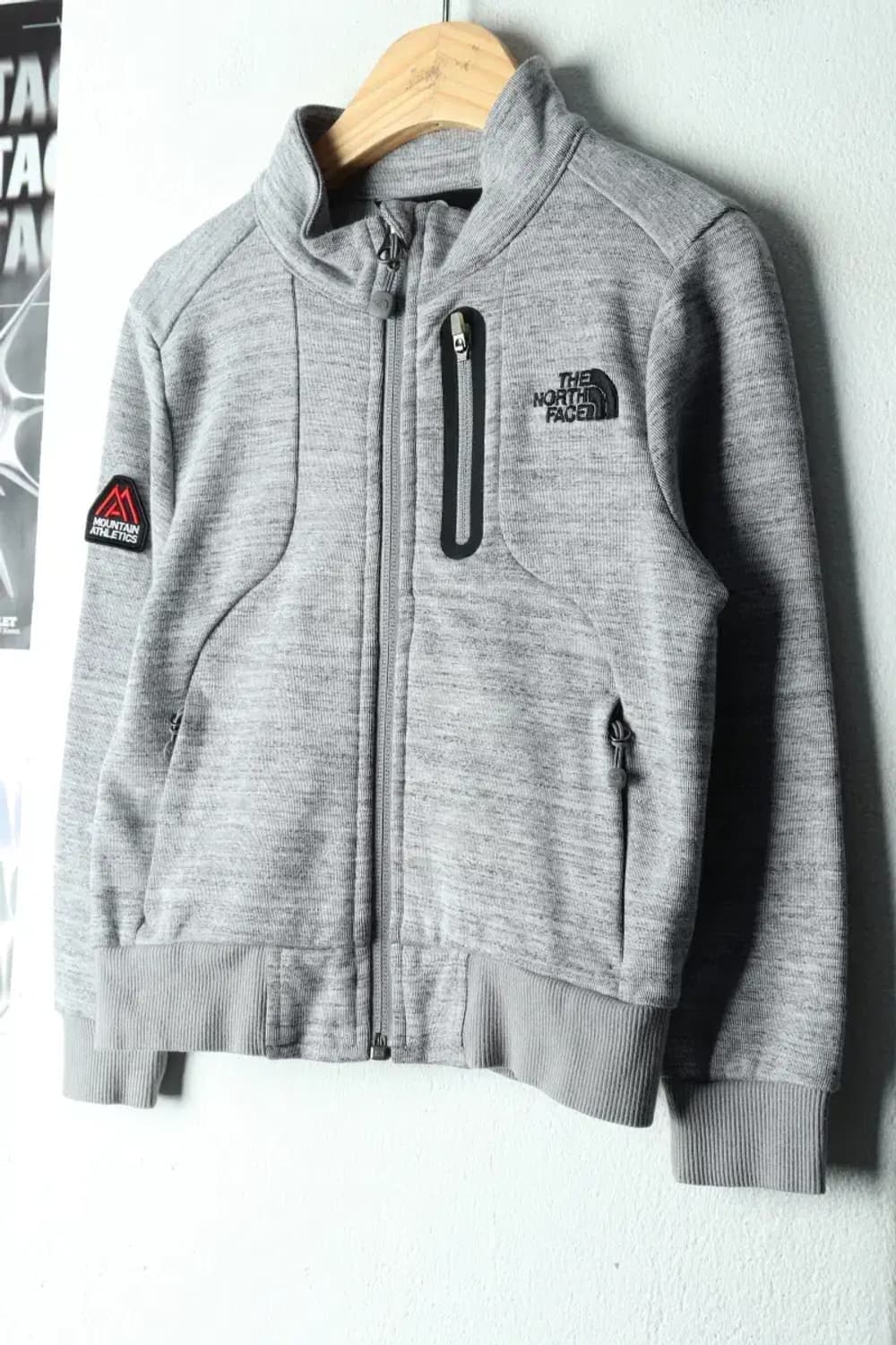 (F) 노스페이스 집업져지 트랙탑 아동 키즈 그레이-166E6 상품이미지1