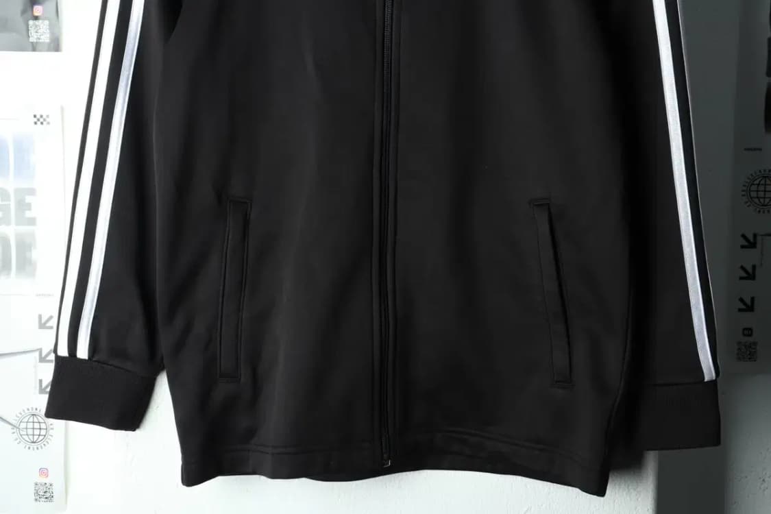 (F) 아디다스 집업져지 트랙탑 아동 키즈 기모 블랙-166E7 상품이미지4