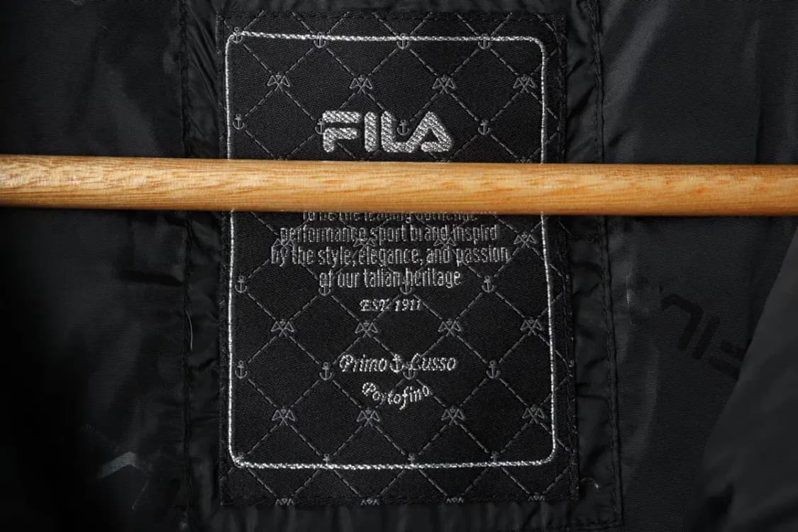 W(XL) 휠라 패딩 점퍼자켓 덕다운 블랙 퍼-166EB 상품이미지7