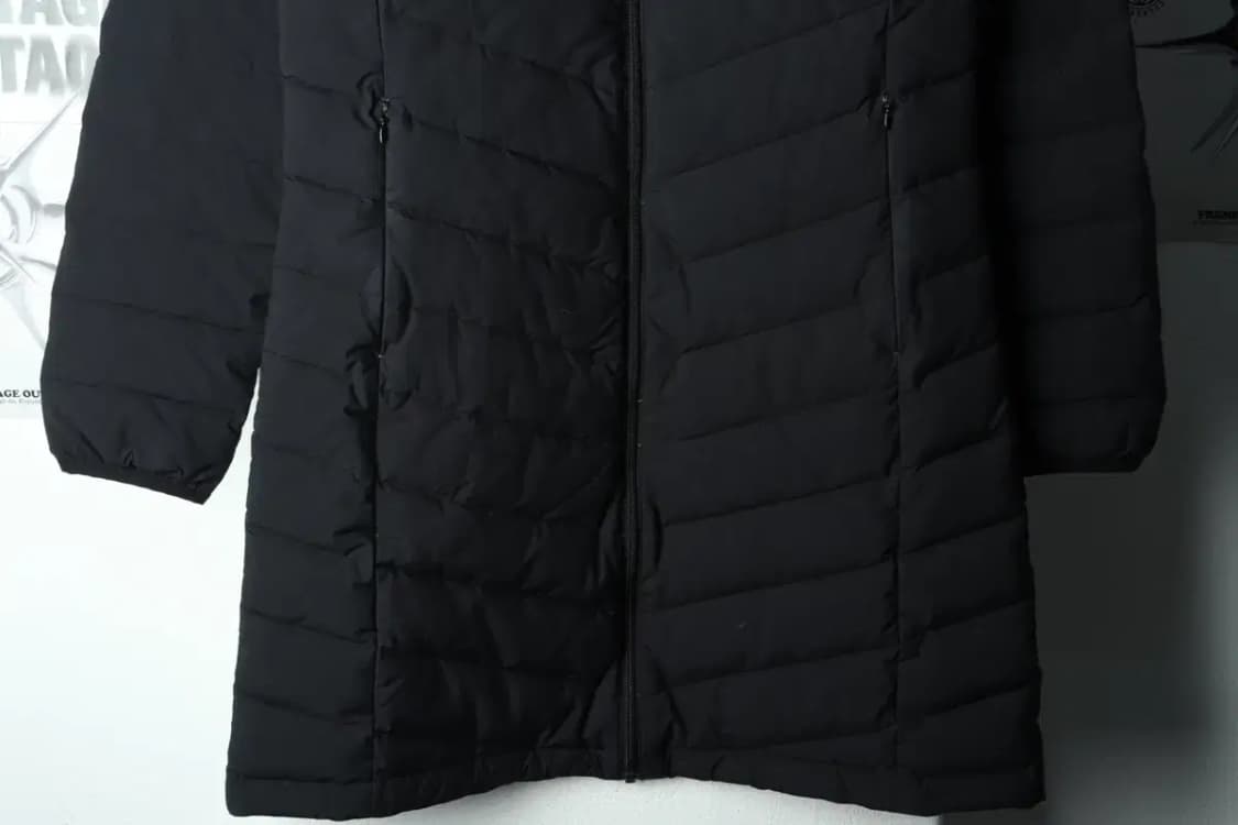 W(M) 아레나 패딩 점퍼자켓 구스다운 블랙 롱-166EC 상품이미지4